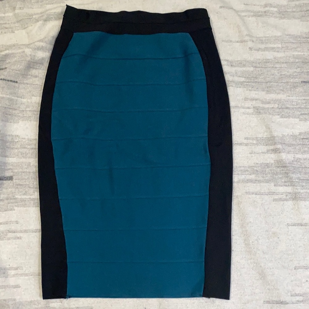 Teal and black skirt